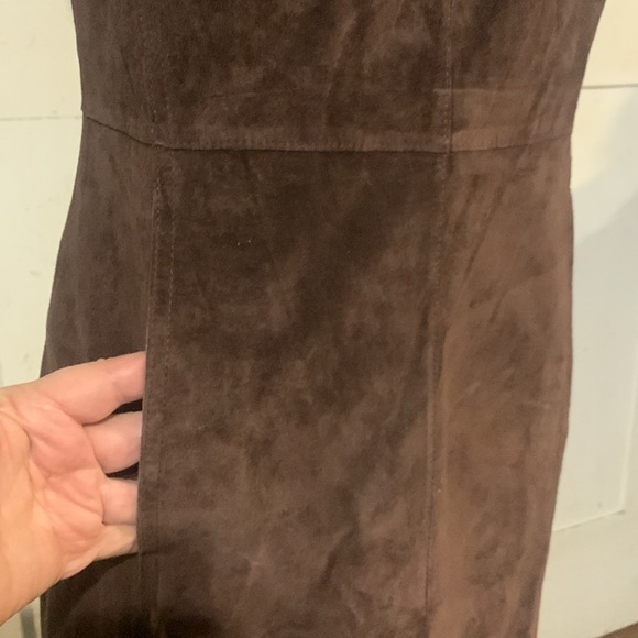 2/$50 NWT Isaac Mizrahi Zip Front Suede Jumper Collegiate Retro Business Rustic - Picture 8 of 13